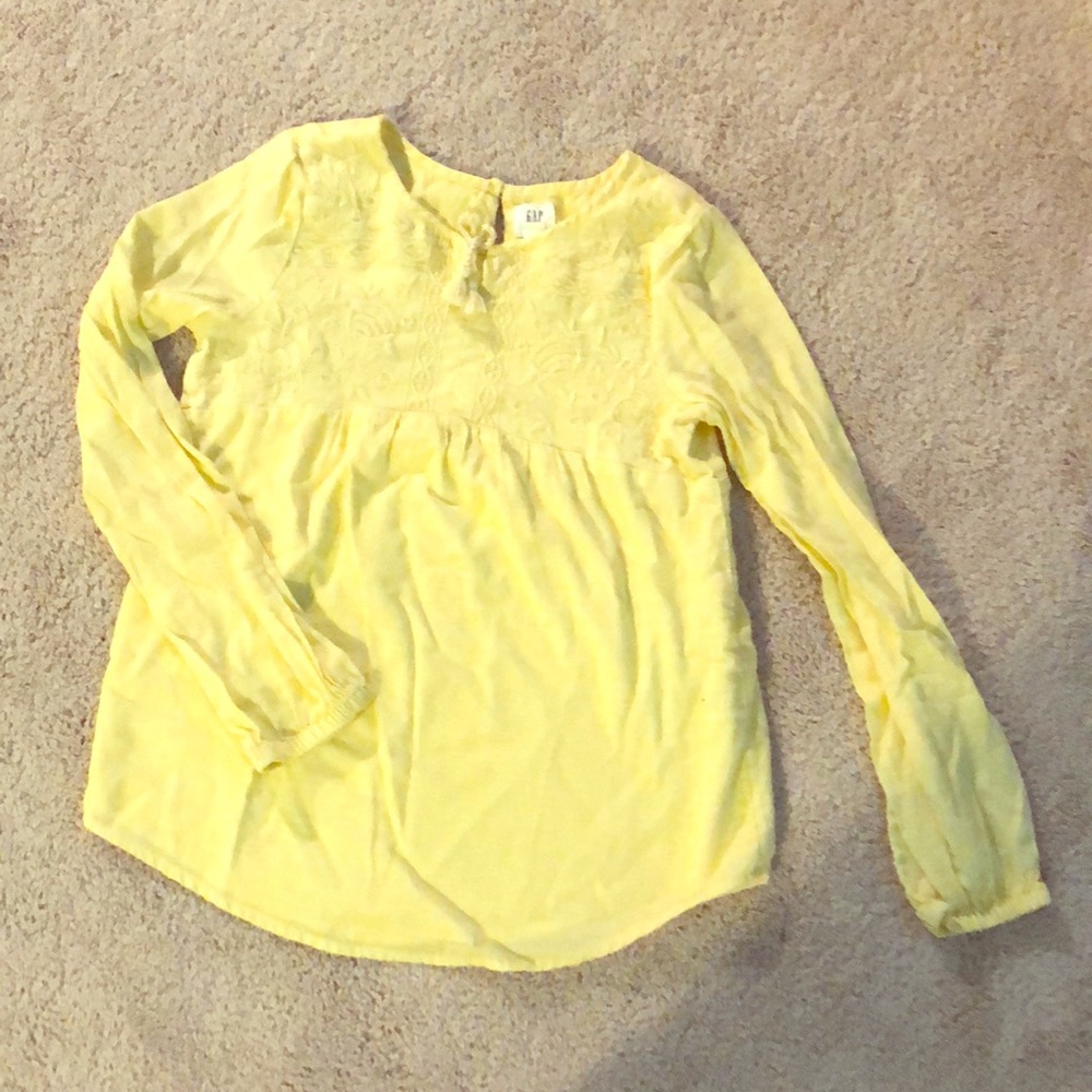 bright long-sleeved top